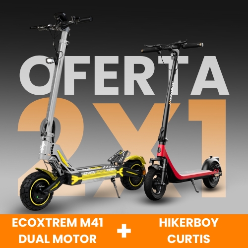 Patinetes eléctricos Ecoxtrem M41 Tank Dual + Hikerboy Curtis